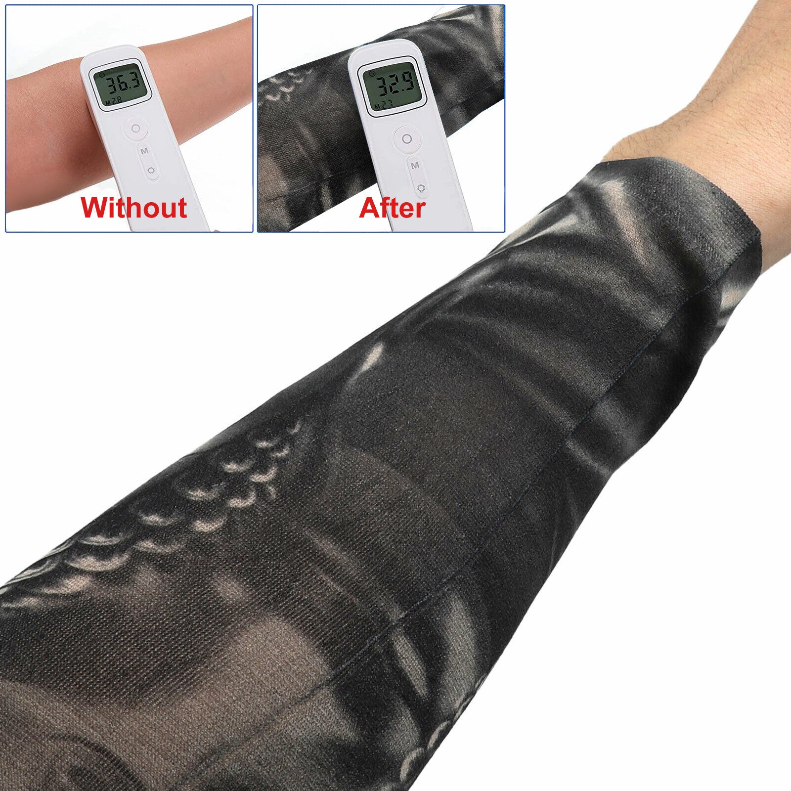 10Pcs Tattoo Cooling Arm Sleeves Cover Basketball Golf Sport UV Sun Protection