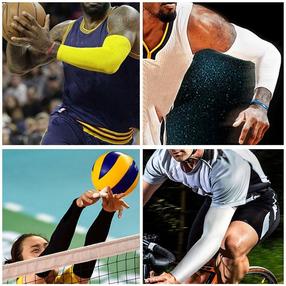 1PR Arm Sleeves UV Sun Protection Arm Cover Cuff for Men Women Outdoor Sport