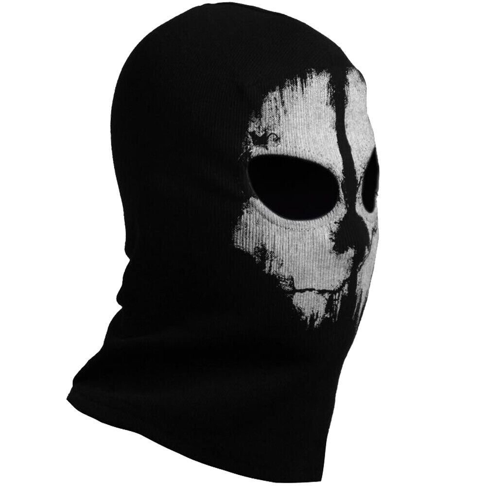 Motorcycle Game Balaclava Hood Ghost Skull Full Face Cover CS Halloween Mask