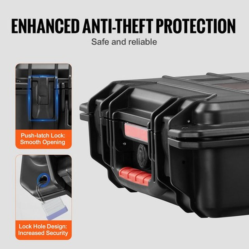 Premium Waterproof Protective Dry Box Case – Heavy-Duty, IPX67 Certified, with Pre-Cut Foam, Anti-Theft Lock & Wheeled Portable Design