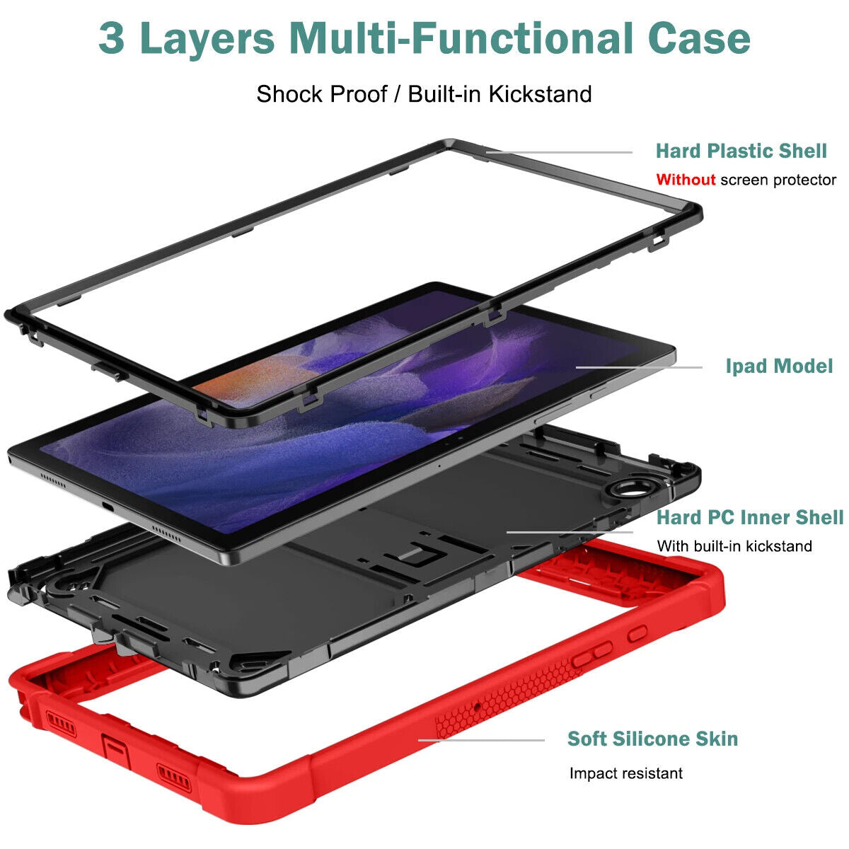 Shockproof Case Cover for Apple Ipad 9Th 8Th 7Th 6Th 5Th Generation 10.2" 9.7"