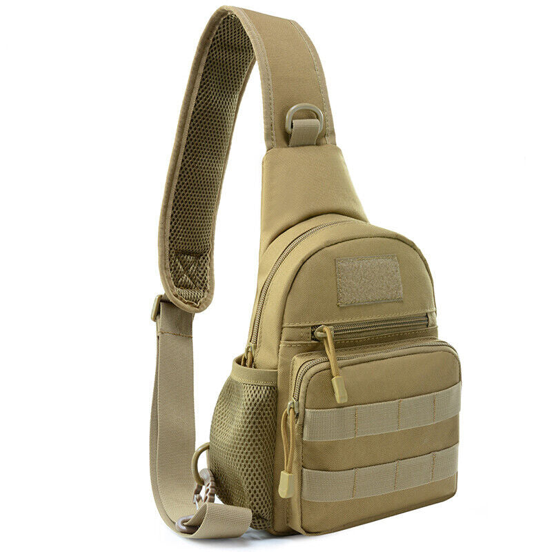 Outdoor Tactical Sling Bag Military MOLLE Crossbody Pack Chest Shoulder Backpack