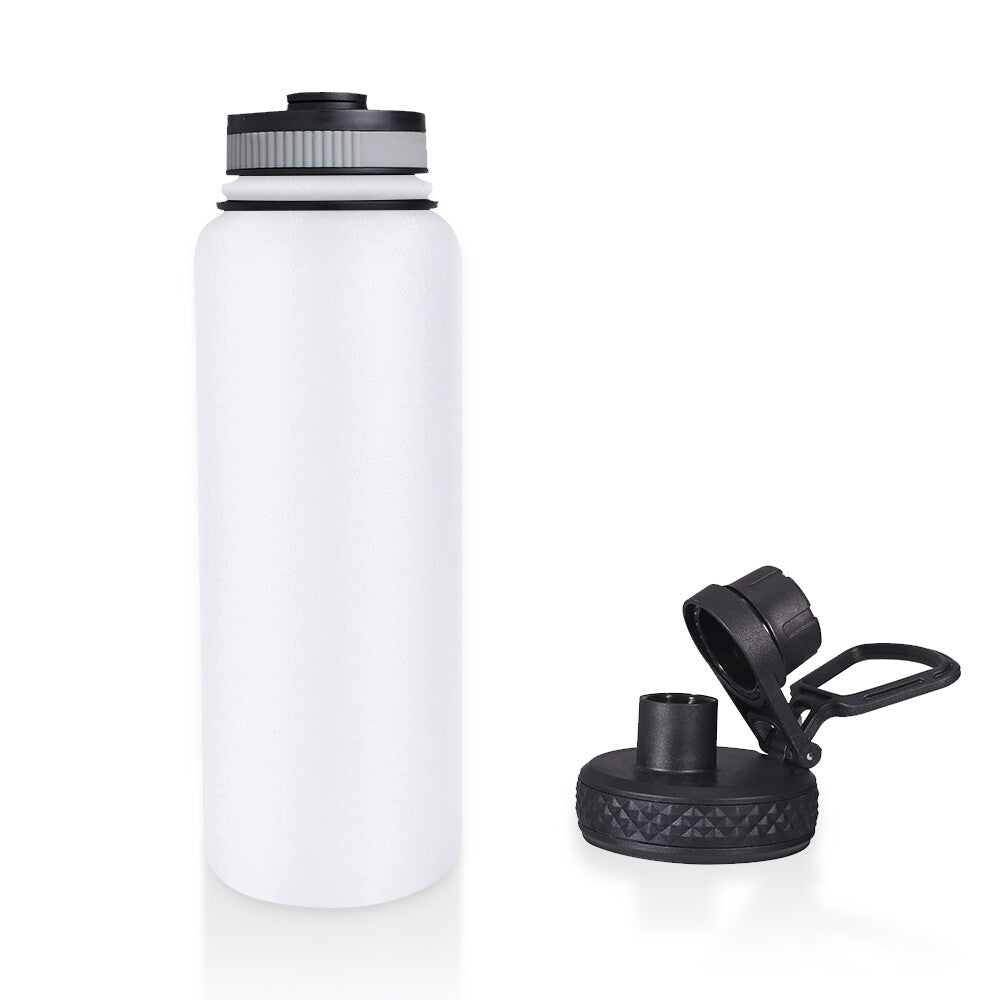 Water Bottle Stainless Steel Vacuum Double Wall Insulation Sport Wide Mouth 40 Oz 