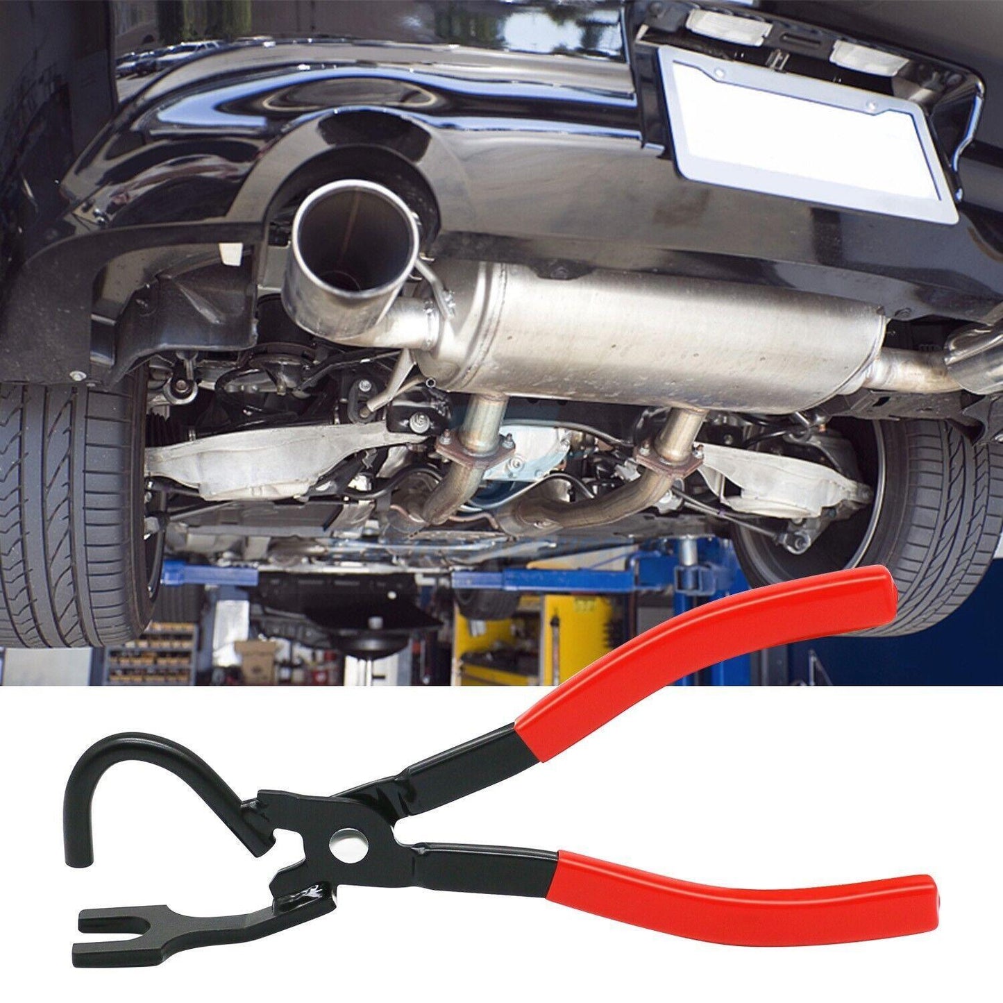 Heavy Duty Exhaust Hanger Removal Pliers Grommets Removal Tool Muffler Rubber Hanger Plier