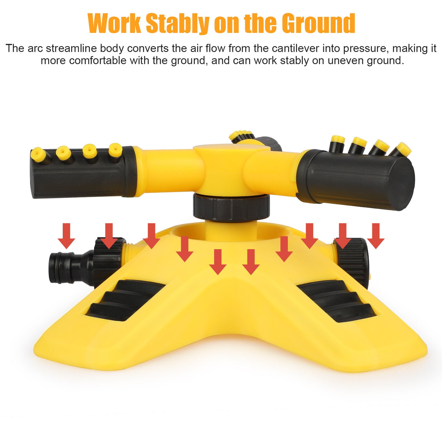 360° Automatic Rotating Lawn Sprinkler – 2 Spray Modes, Wide Coverage, Garden & Lawn Irrigation