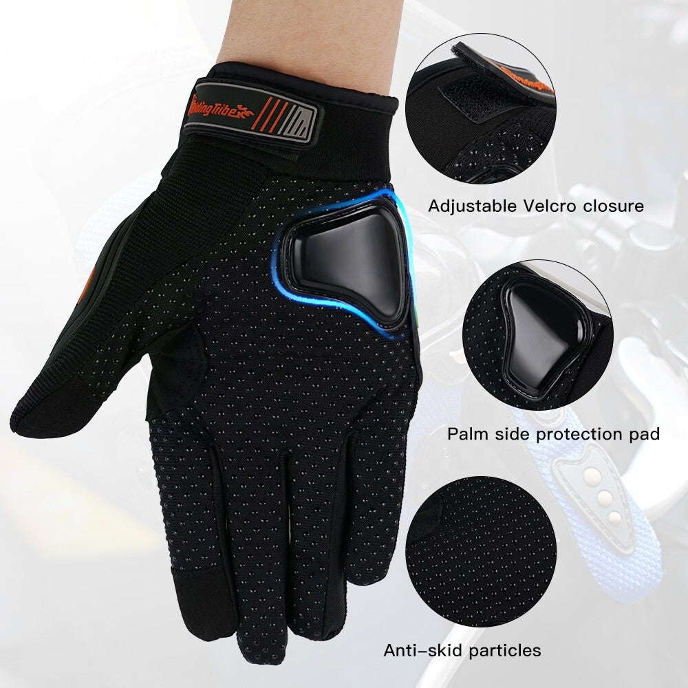 Motorcycle Gloves for Men Women Full Finger Touchscreen Motorbike Riding Gloves
