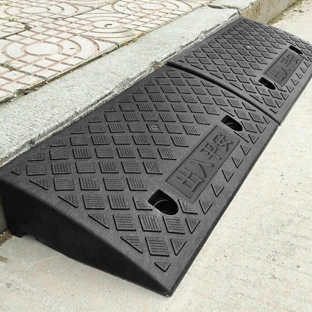 Heavy Duty Driveway Ramp Curb Ramp for Driveway  Tread & Threshold Portable Ramp