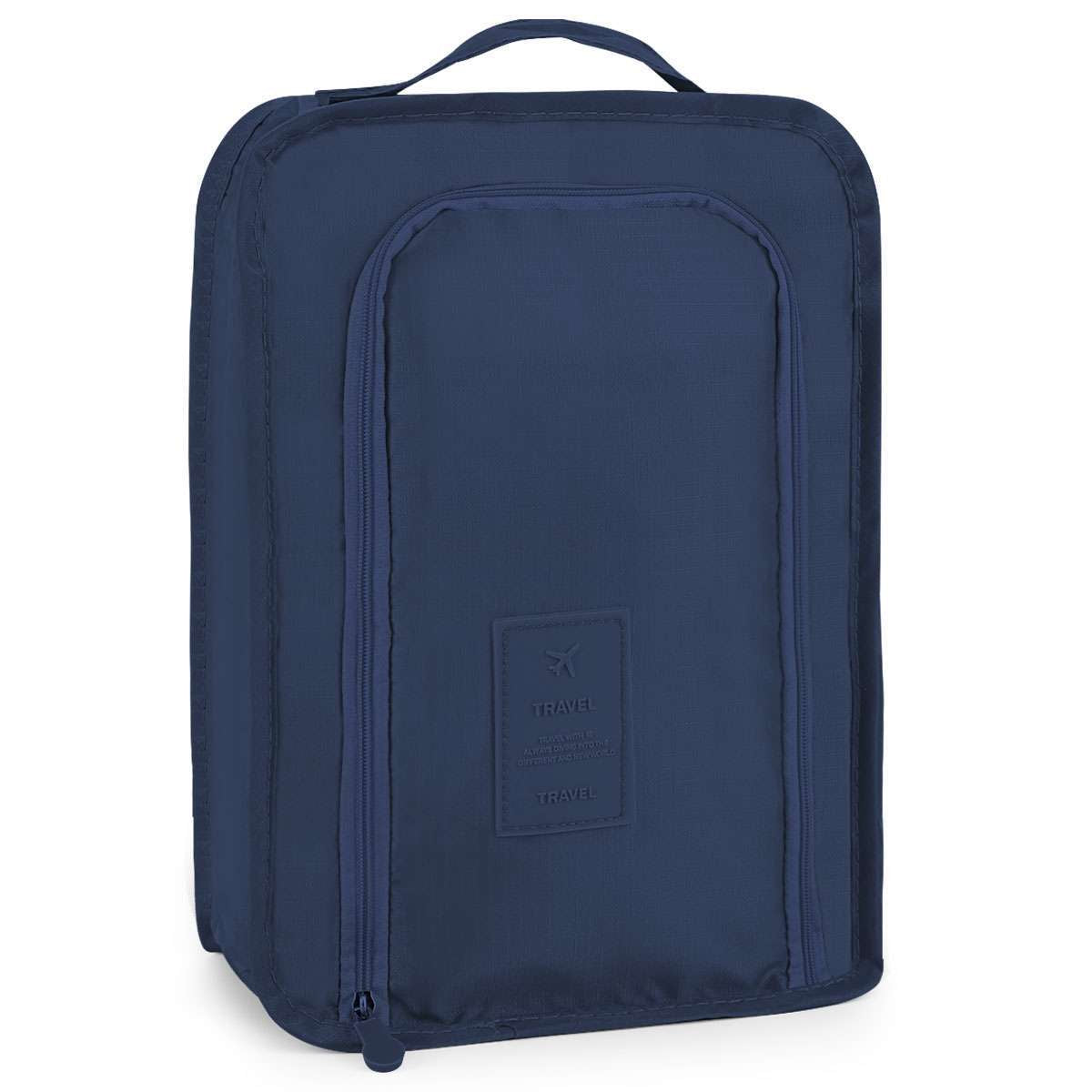 Golf Shoes Bag Zipped Sports Bag Shoe Carrying Case Breathable W/ Top-Handle