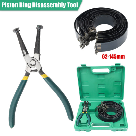 Motorcycle Ring Compressor Cylinder Installer Tool Kit with Plier&14 Band