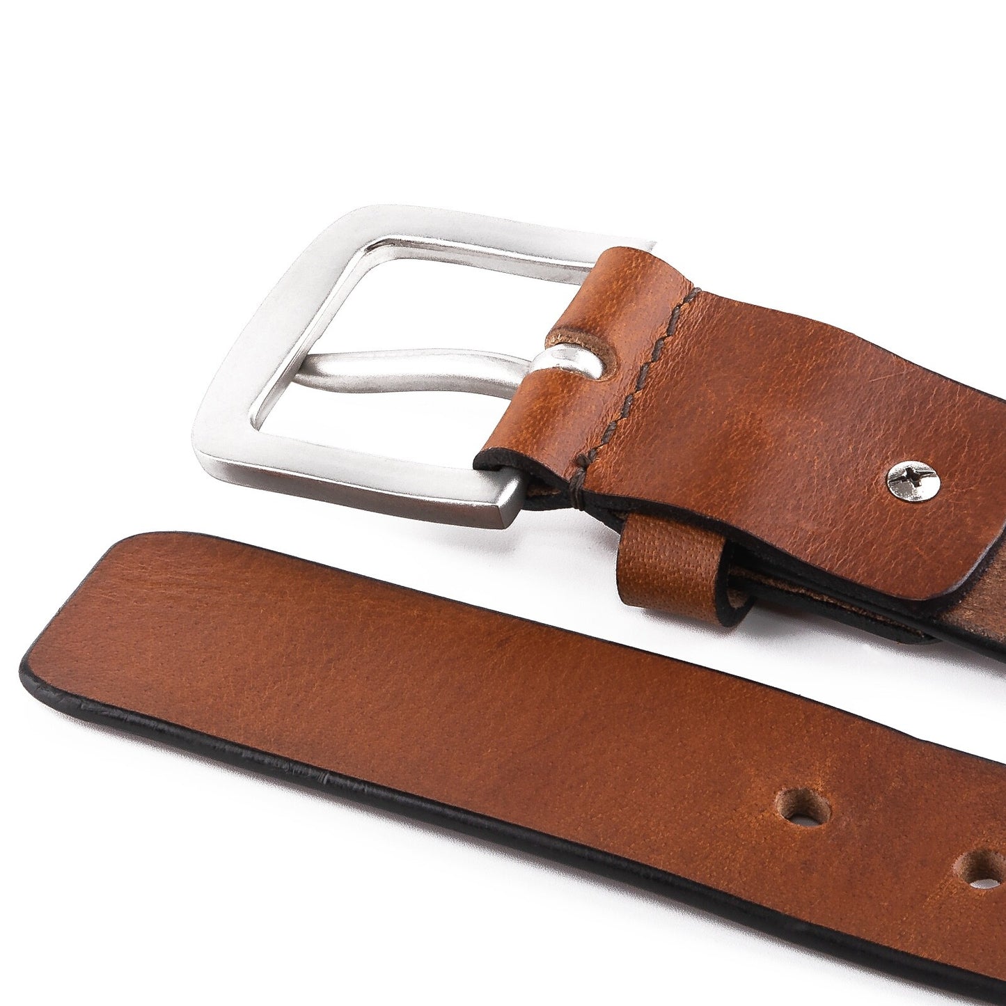 Men’S Belts Full Grain Genuine Leather Casual Dress Jeans Belts for Men