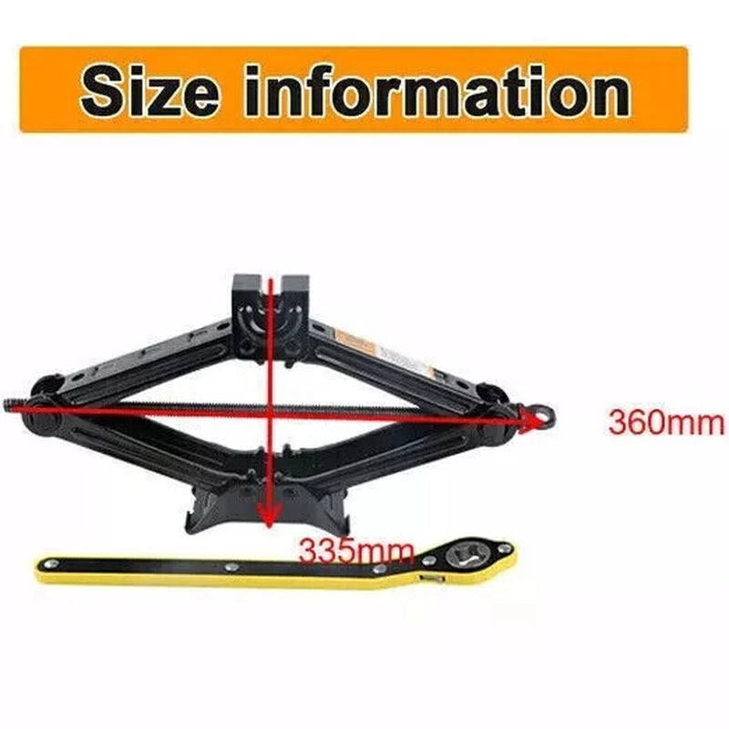 2 Ton Scissor Jack Handle Crank Wheel Lug Wrench Tool Kit Car Garage Tire✨