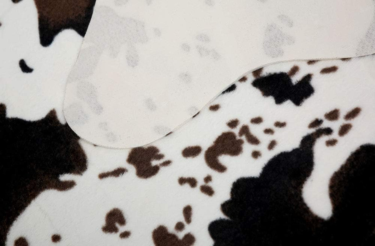 Cute Cow Print Rug Fun Faux Cowhide Area Rug Nice for Decorating Kids Room 29.5" W X 43.3" L