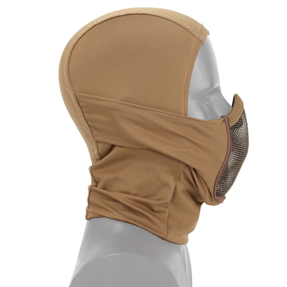 Balaclava Mesh Mask, Ninja Mask with Full Face Sun Protection Hood