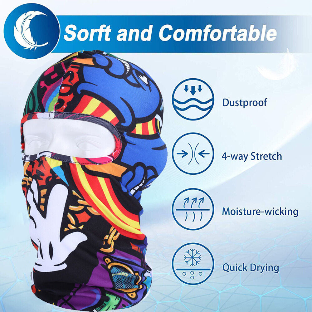 Balaclava Face Mask UV Protection Ski Sun Hood Tactical Masks for Men Women