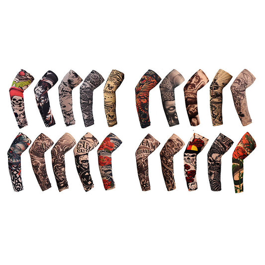 20PCS Tattoo Cooling Arm Sleeves Cover Unisex Sports Outdoor UV Sun Protection