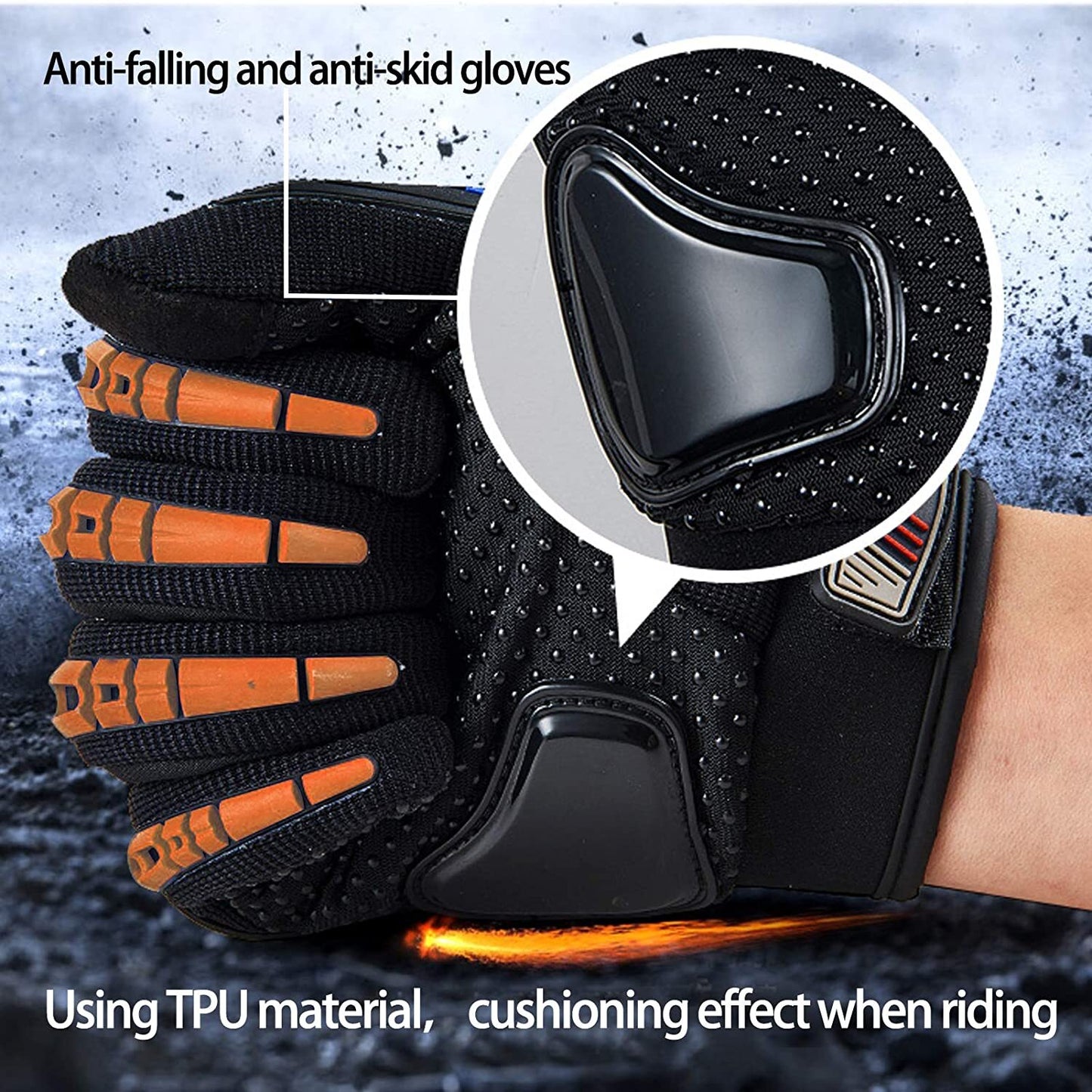 Motorcycle Gloves for Men Women Full Finger Touchscreen Motorbike Riding Gloves