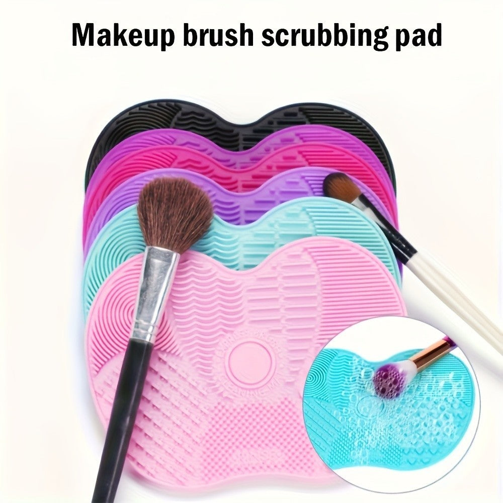 Silicone Makeup Brush Cleaning Pad: Reusable, Portable Cleaning Tool