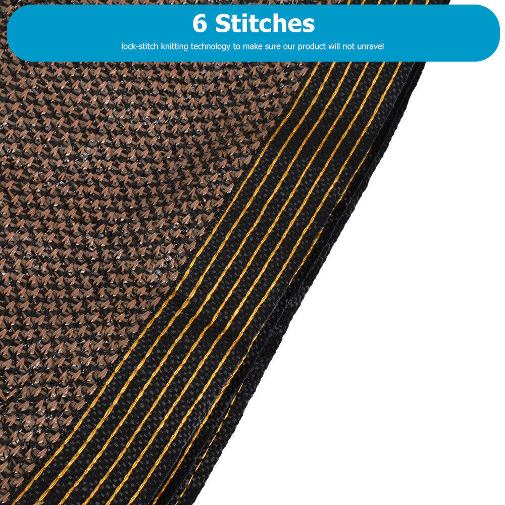 90% Sun Shade Cloth with Grommets Pergola Canopy Cover Patio Mesh Tarp Screens