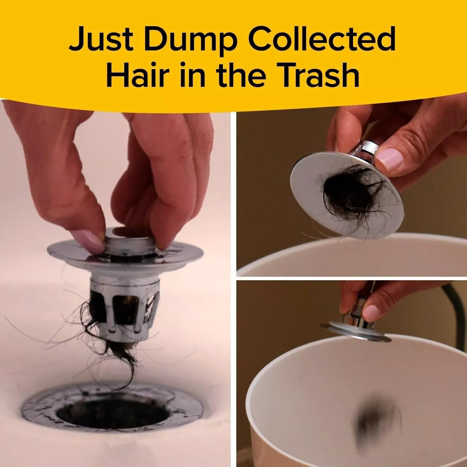 2 in 1 Drain Magic Universal Sink Stopper, Instantly Replace Broken Stoppers USA