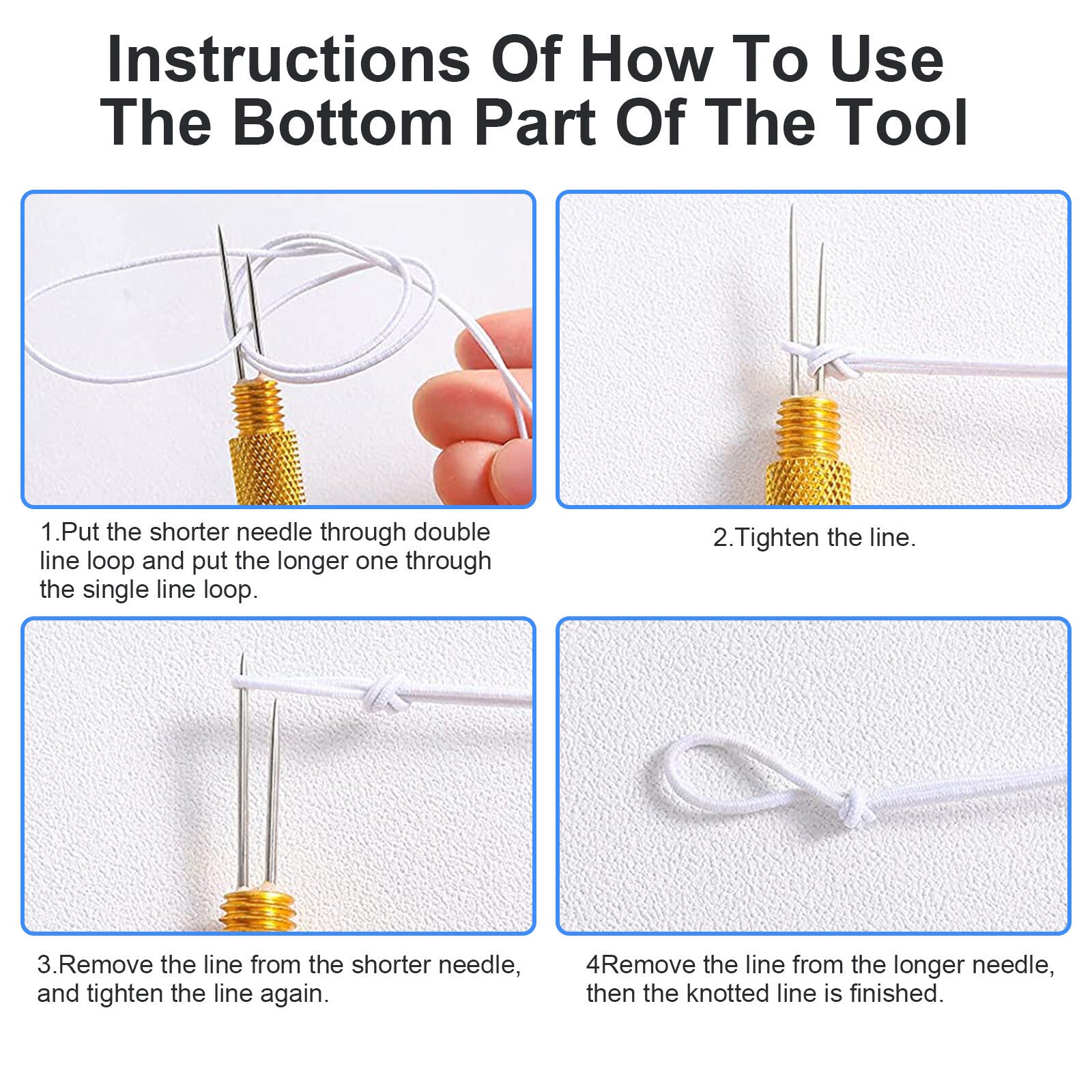 Fishing Quick Knot Tying Tool Fast Nail Knotter Line Cutter Clipper Nipper Hook