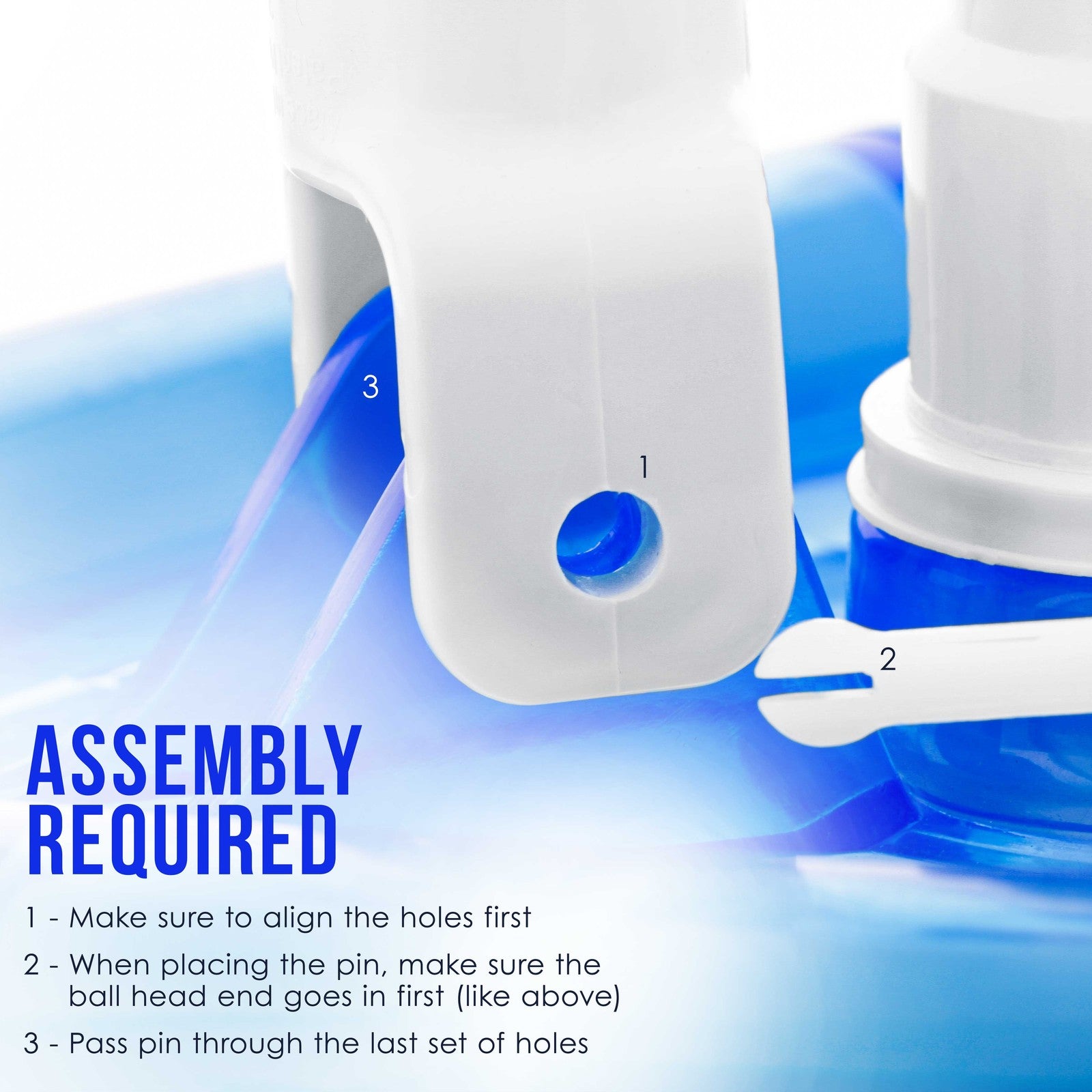 Weighted Transparent Clear Triangular Swimming Pool Vacuum Head, Cleans Debris