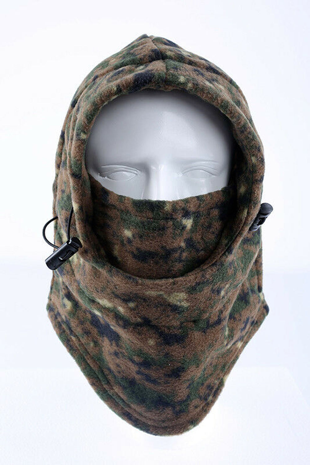 Camo Windproof Fleece Neck Warm Balaclava Ski Full Face Mask for Cold Weather