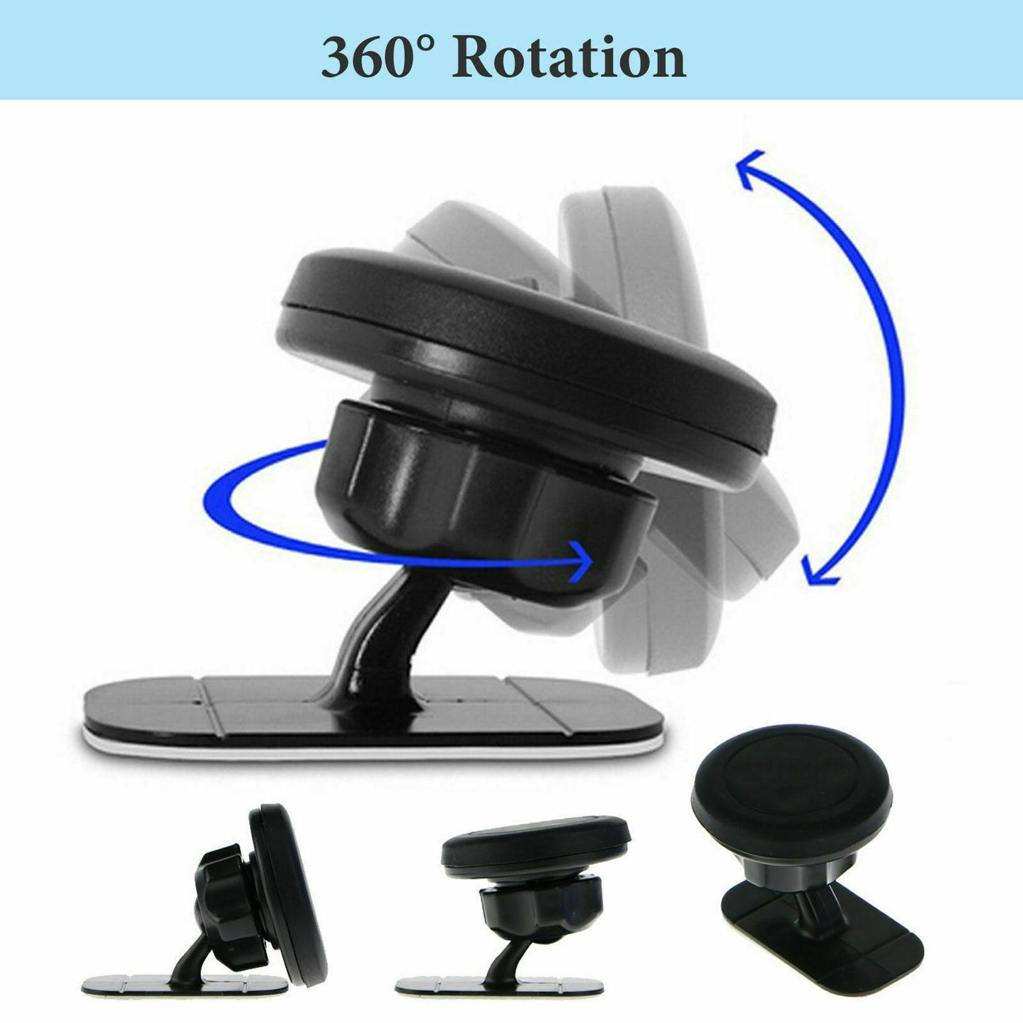 Universal 360° Magnetic Car Mount Cell Phone Holder Stand Dashboard for Iphone