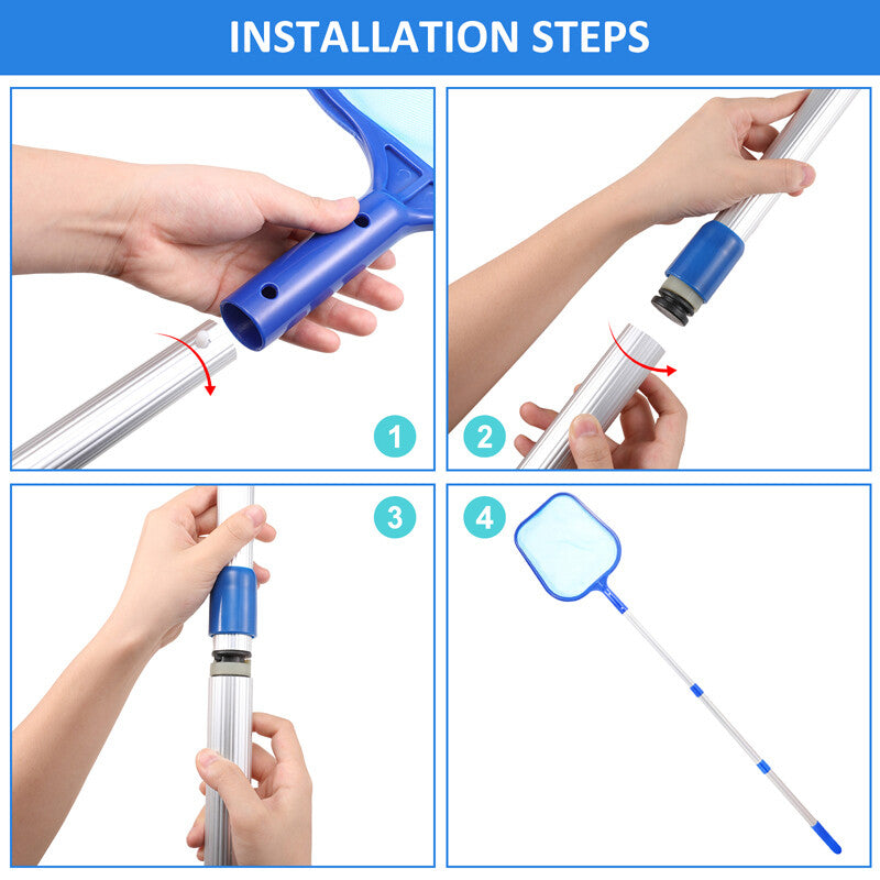 All-in-One Pool Vacuum Head Cleaner – Spa Cleaning Kit & Accessories