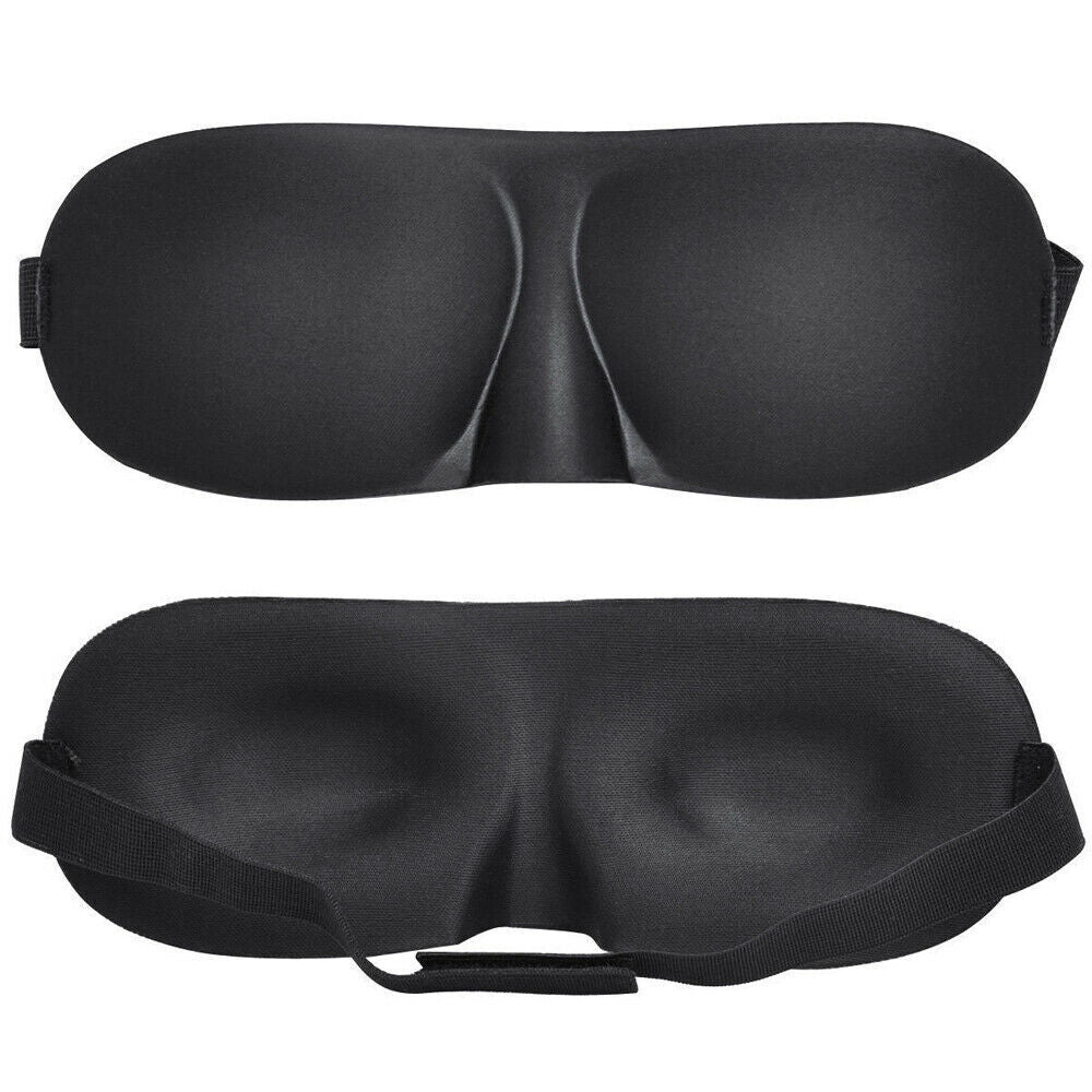 NEW 3D Sleeping Eye Mask for Men Women Soft Pad Blindfold Cover Travel Sleep USA