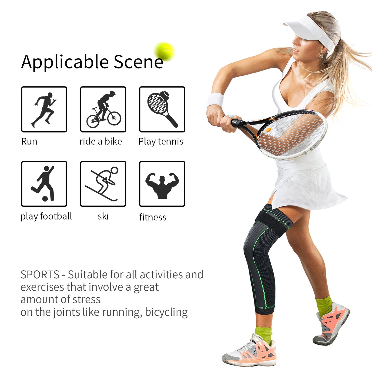 🔥 Leg Compression Sleeve for Men & Women – Comfort, Support & Everyday Performance