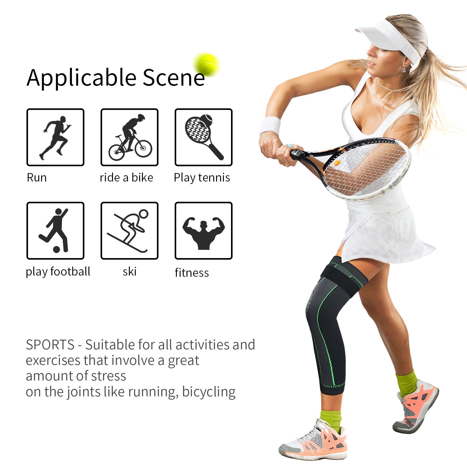 🔥 Leg Compression Sleeve for Men & Women – Comfort, Support & Everyday Performance