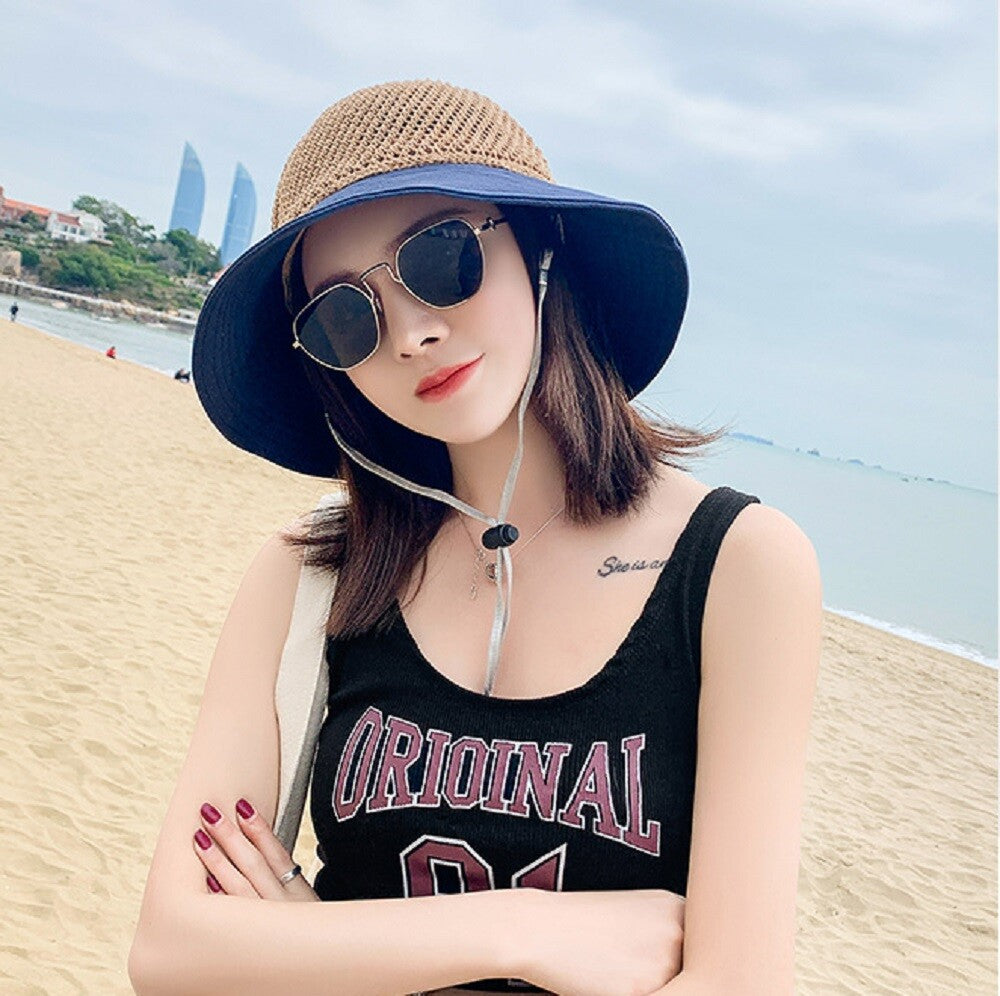Women’S Floppy Straw Sun Hat – Wide Brim Beach Hat, Packable Summer Travel Cap