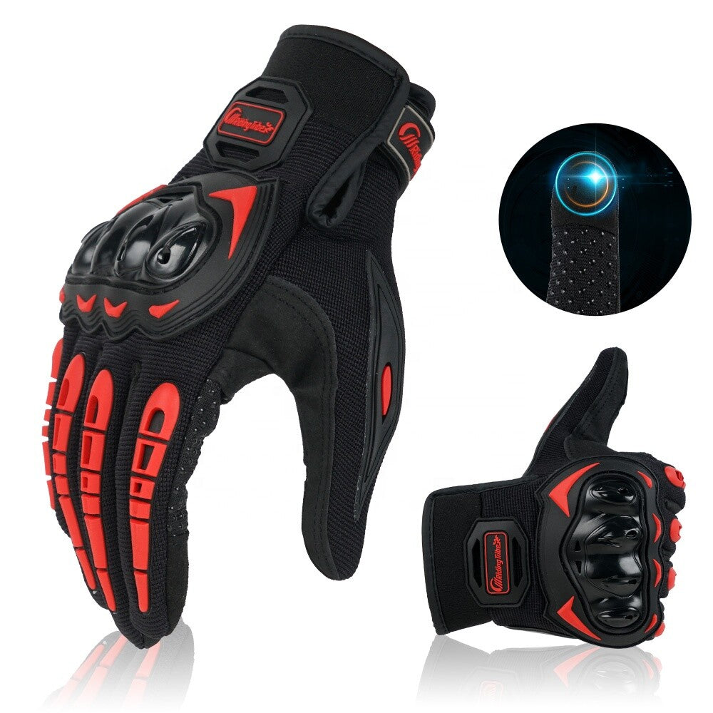 Motorcycle Gloves for Men Women Full Finger Touchscreen Motorbike Riding Gloves
