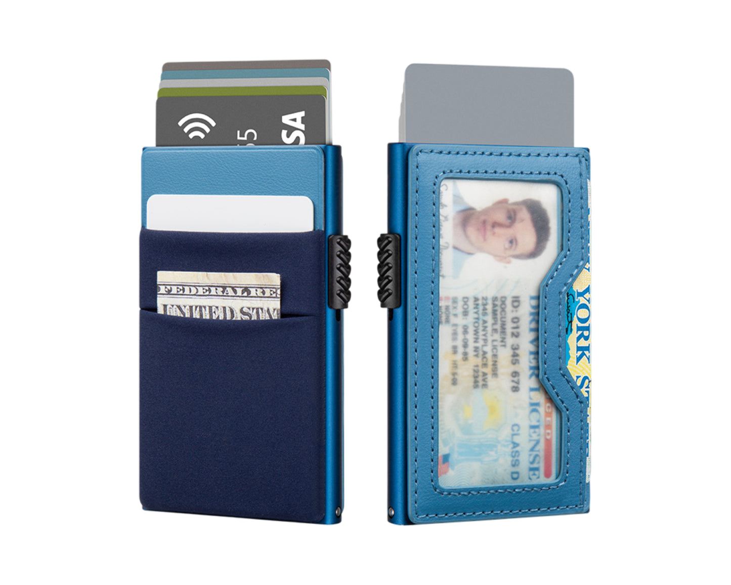 Men's Wallet Slim Mens Wallet RFID Blocking Front Pocket Card ID Holder for Airtag