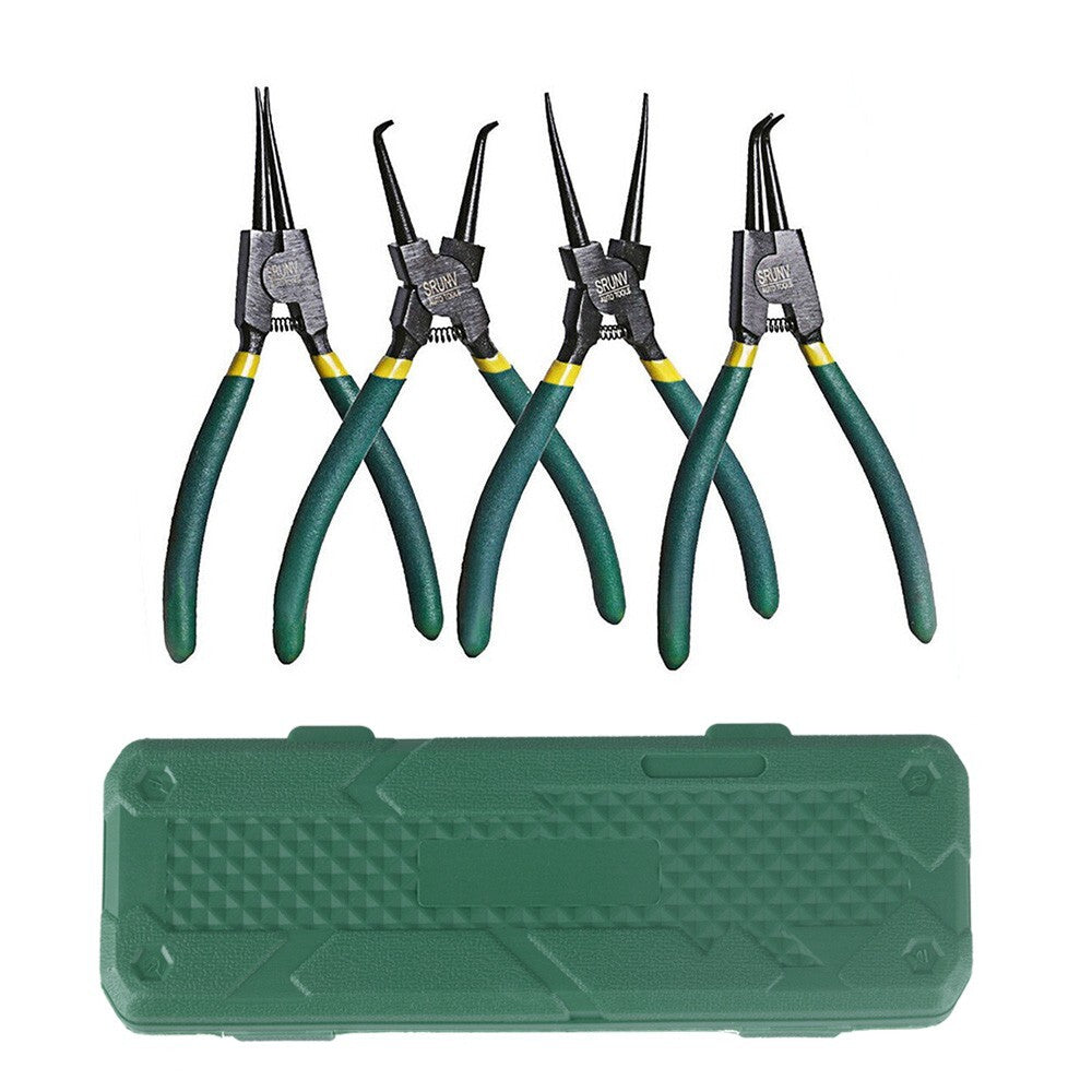 4Pcs 7" Internal/External Snap Ring Pliers Set Heavy Duty Circlip Pliers Kit