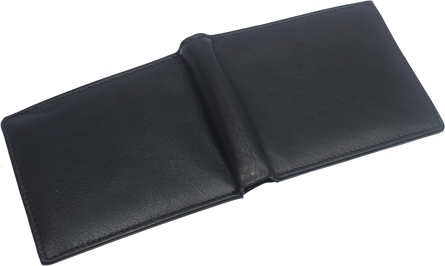Men's Wallet Genuine Leather Minimalist Bifold Wallets for Men RFID Blocking Slim