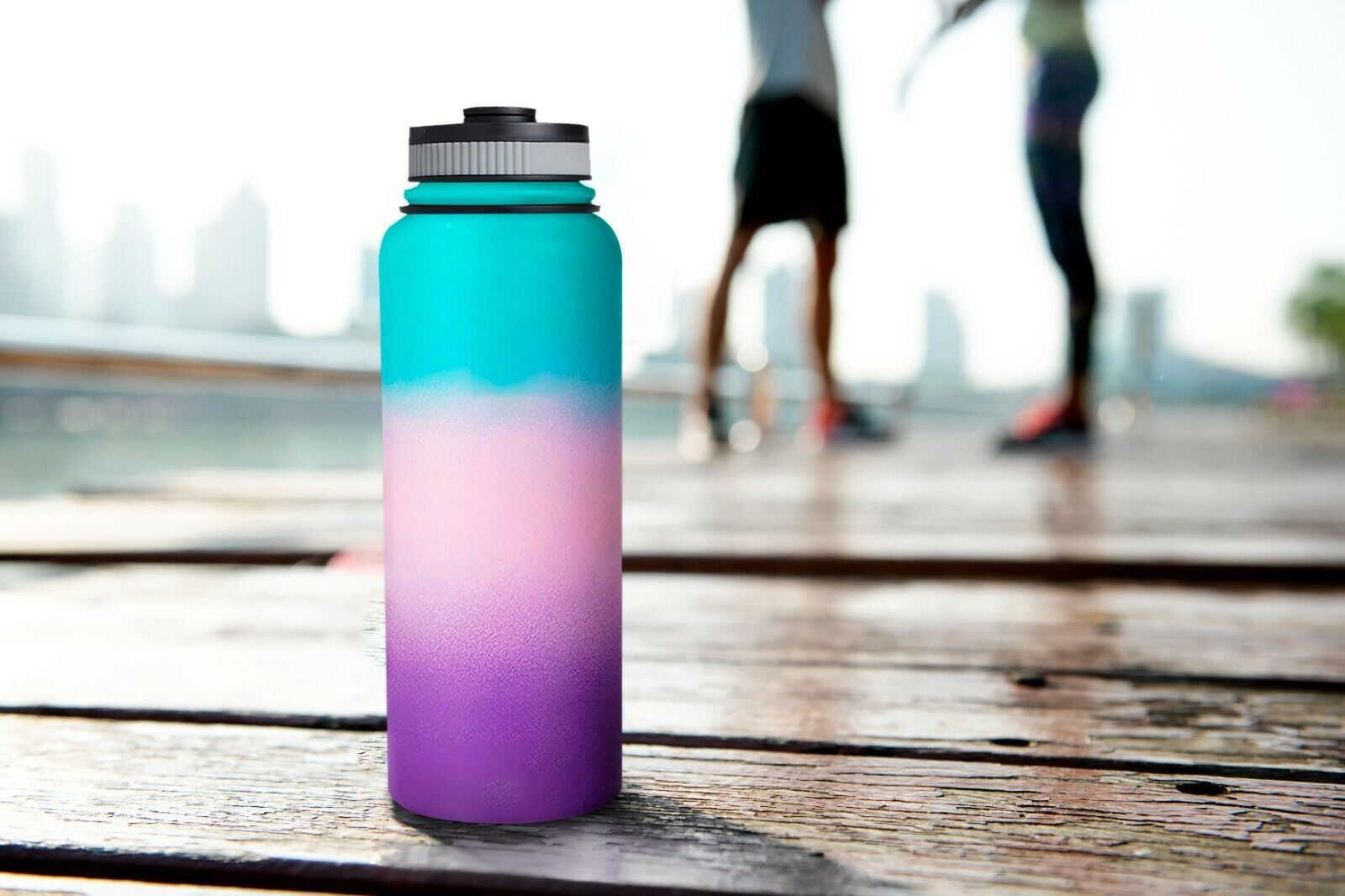 Water Bottle Stainless Steel Vacuum Double Wall Insulation Sport Wide Mouth 40 Oz 