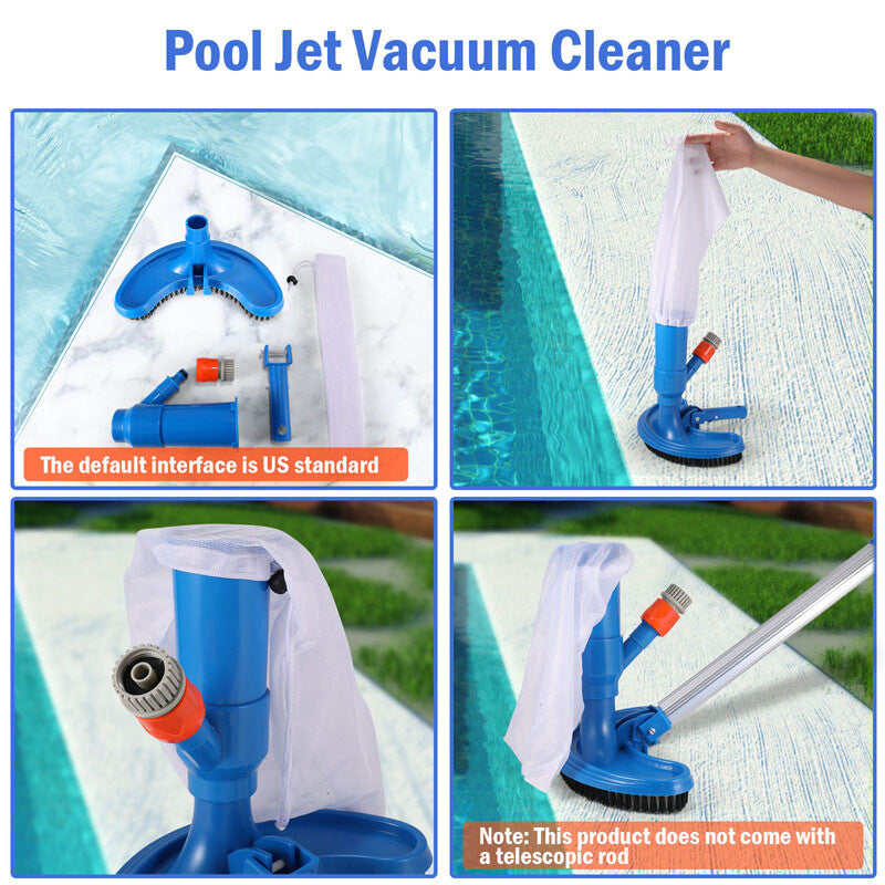 All-in-One Pool Vacuum Head Cleaner – Spa Cleaning Kit & Accessories