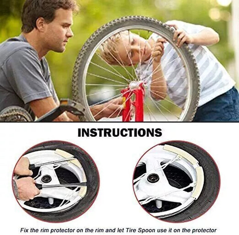 Steel Tire Spoon Lever Iron Kit Professional Motorcycle Tire Changing Tool !`