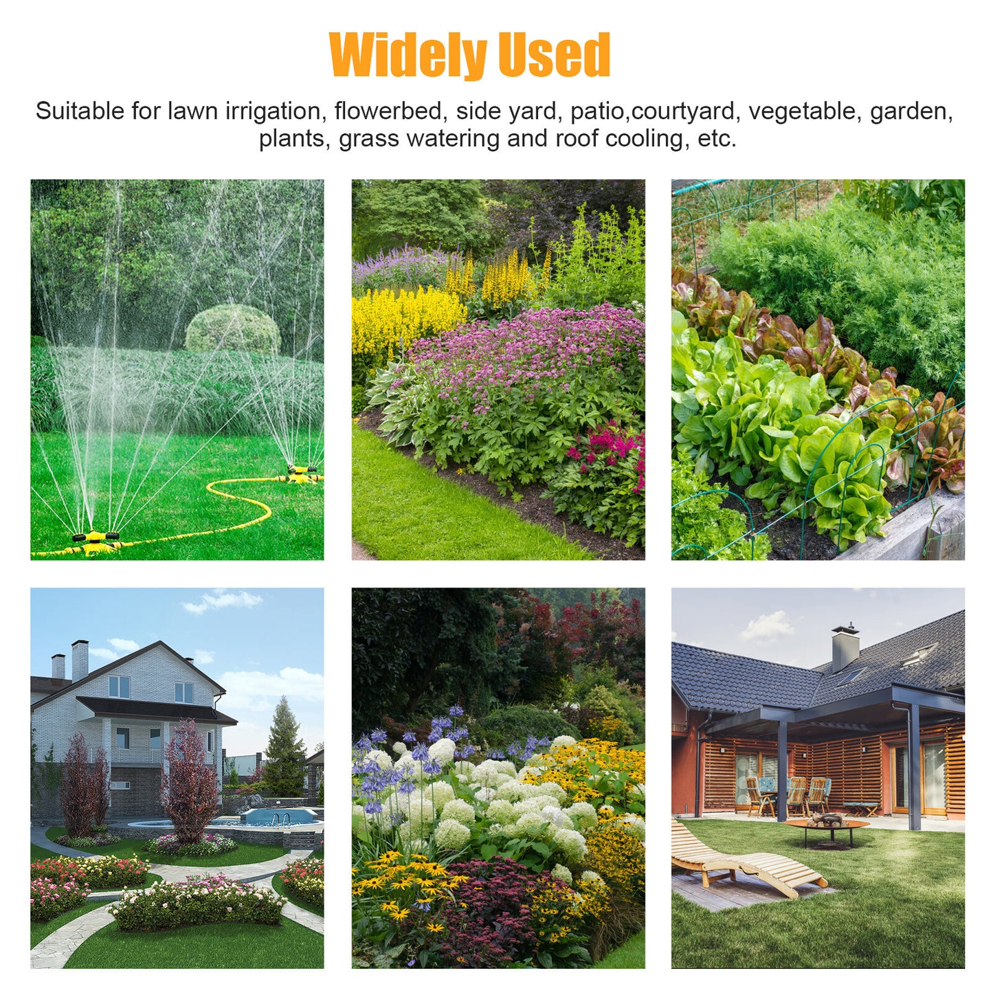 360° Automatic Rotating Lawn Sprinkler – 2 Spray Modes, Wide Coverage, Garden & Lawn Irrigation