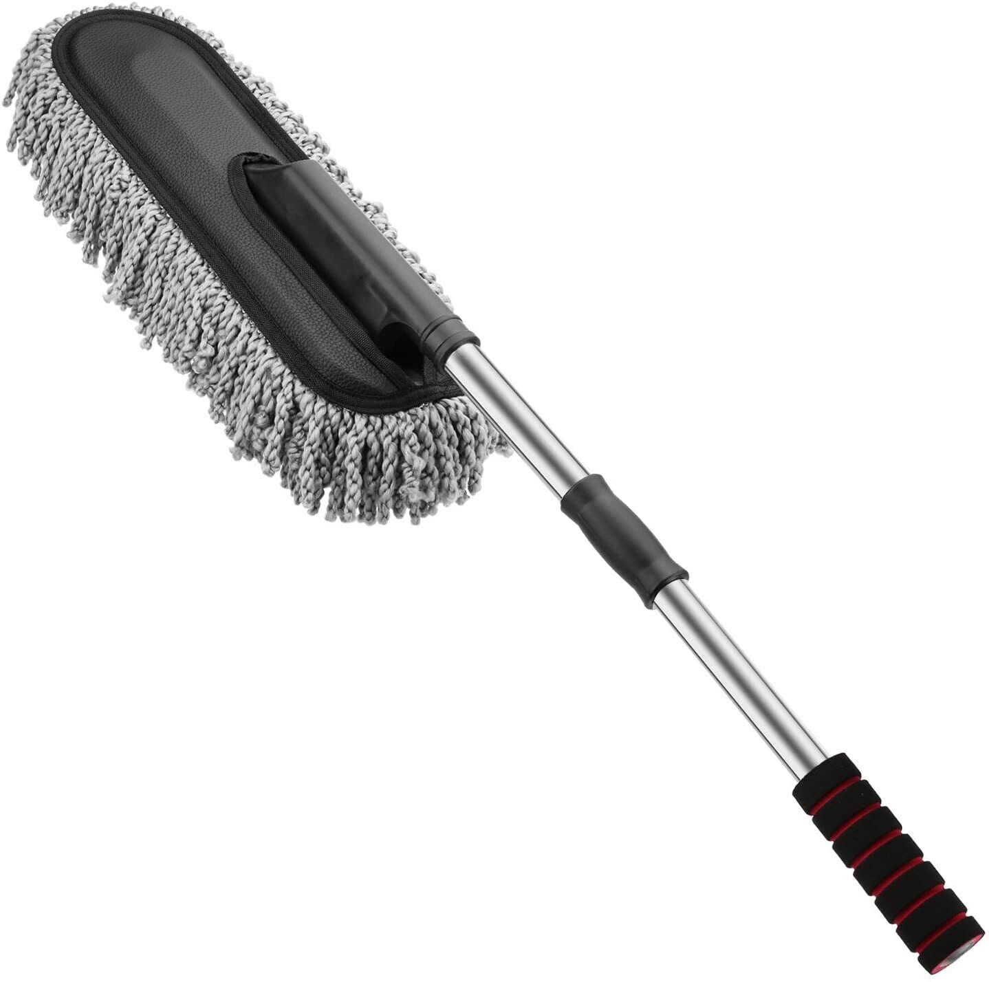 Car Cleaning Duster Microfiber Large Home Wax Treated Plastic Handle Brush