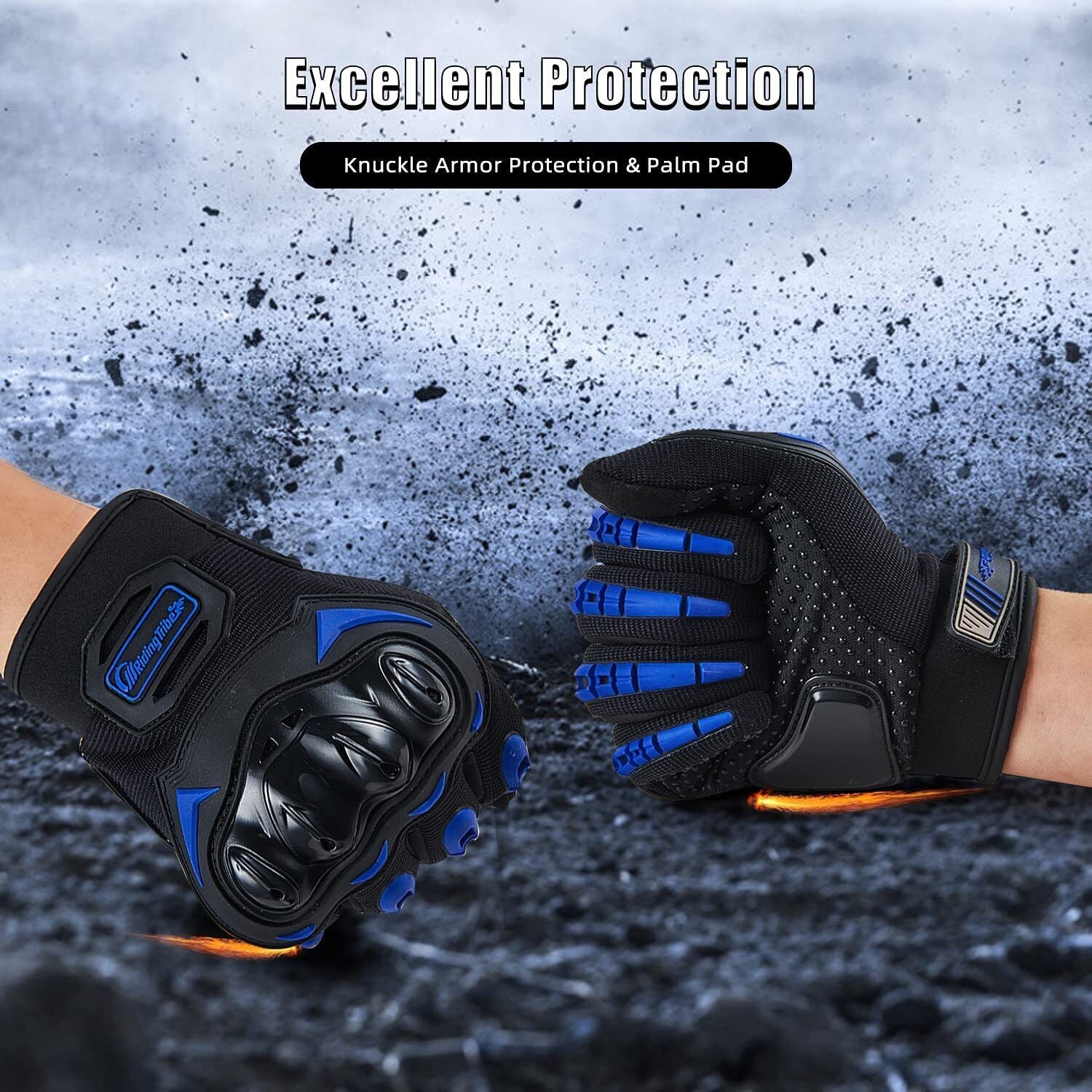 Motorcycle Gloves for Men Women Full Finger Touchscreen Motorbike Riding Gloves
