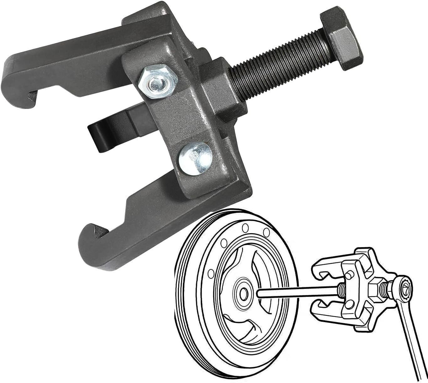 Harmonic Damper Pulley Puller Set for Harmonic Balancer Removal on Chrysler GM