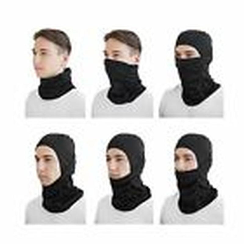 3 Pcs Multi-Use Tube Scarf Bandana Head Face Mask Neck Gaiter Head Wear Black