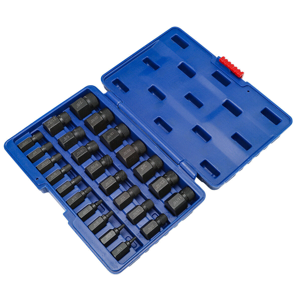 25-Piece Easy Out Screws Bolt Extractor Socket Set Hex Head Rounded Bolt Remover