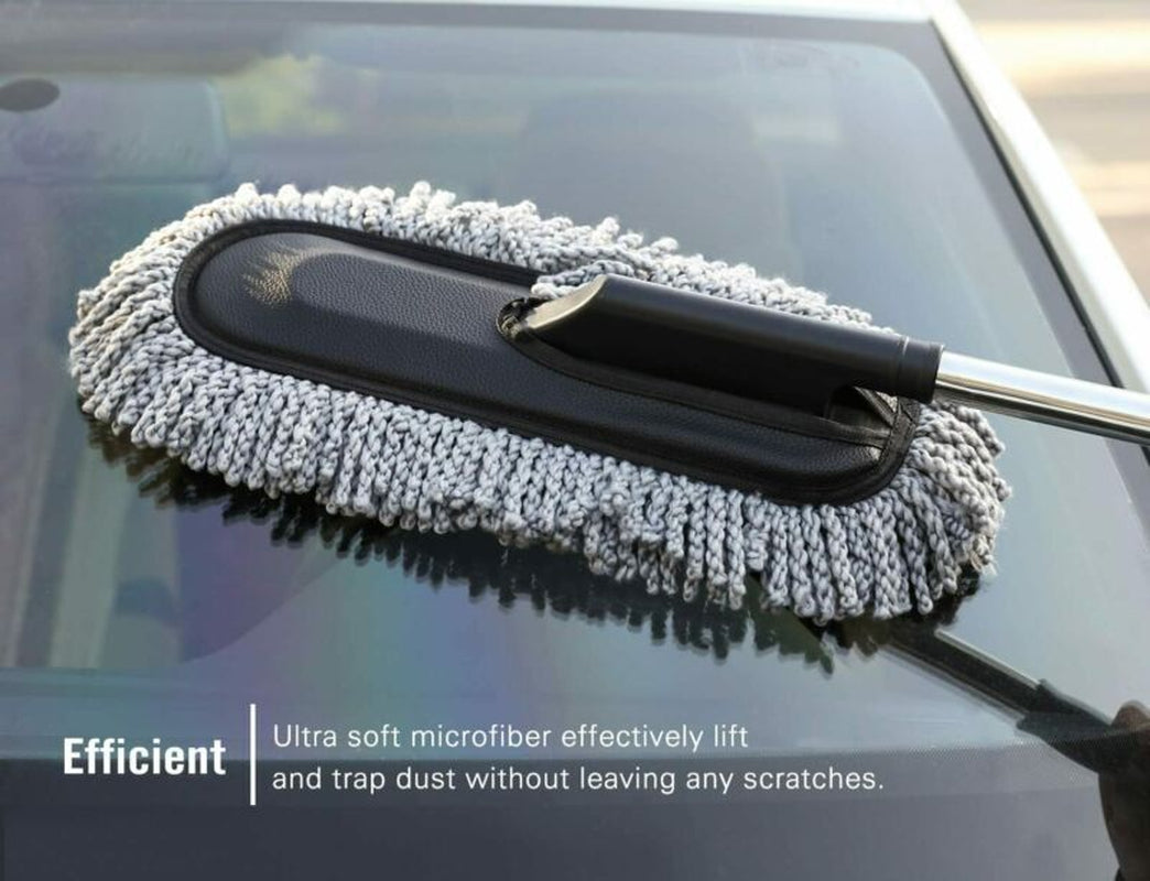 Adjustable Telescopic Car Wash Brush Kit Mop Long Handle Vehicle Cleaning Tool