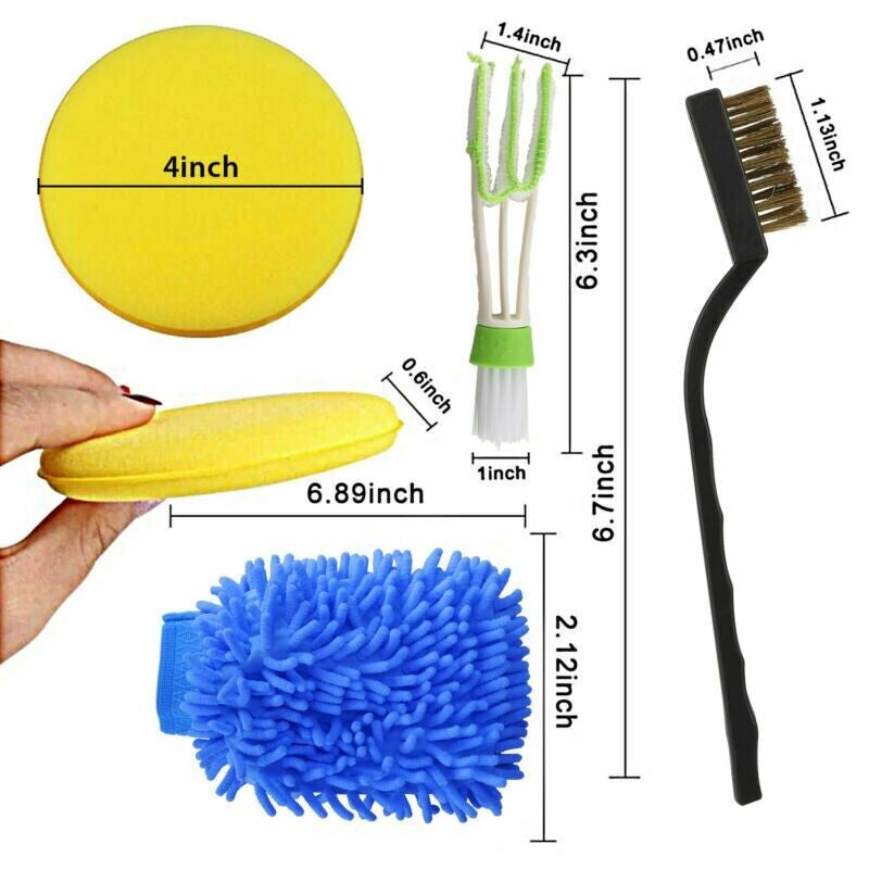 Car Detailing Brush Wash Auto Detailing Cleaning Kit Engine for Wheel Clean Set