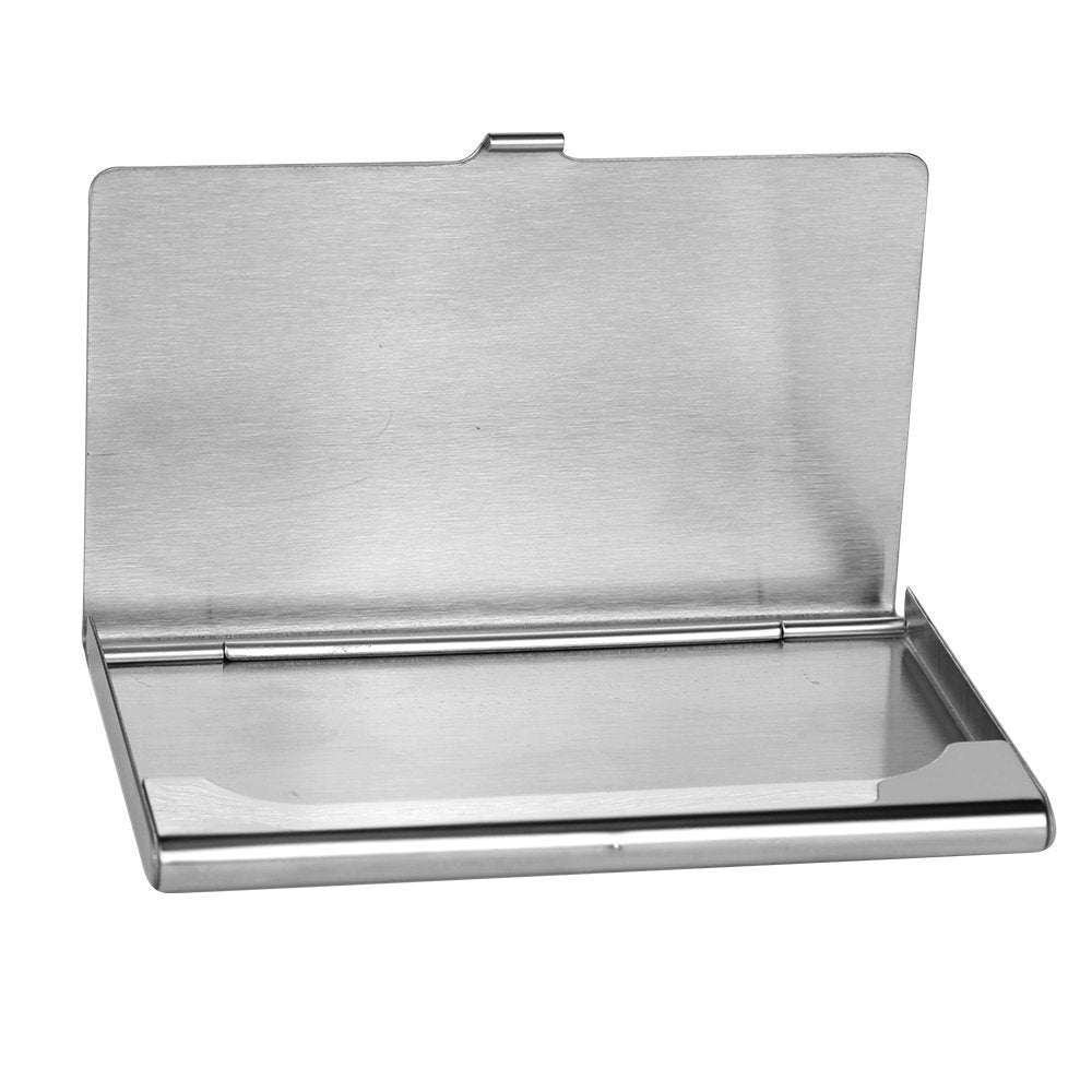 Stainless Steel Card Holder Case Pocket Metal Wallet for Business, ID, Credit