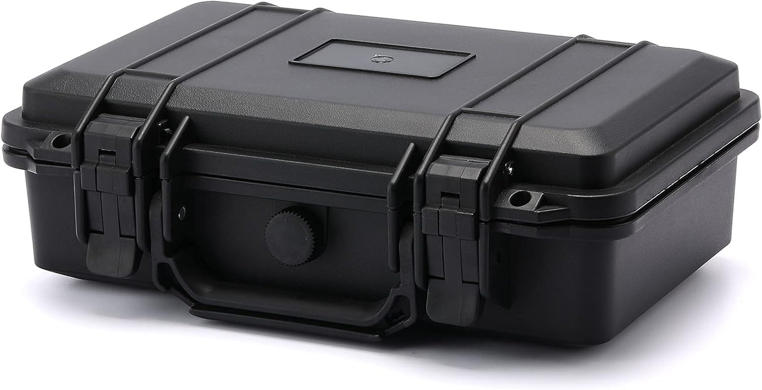 Portable Tool Box with Shock- Proof Sponge Waterproof Hard Case with Foam Insert 11.6"L×8.3"W×3.9"H