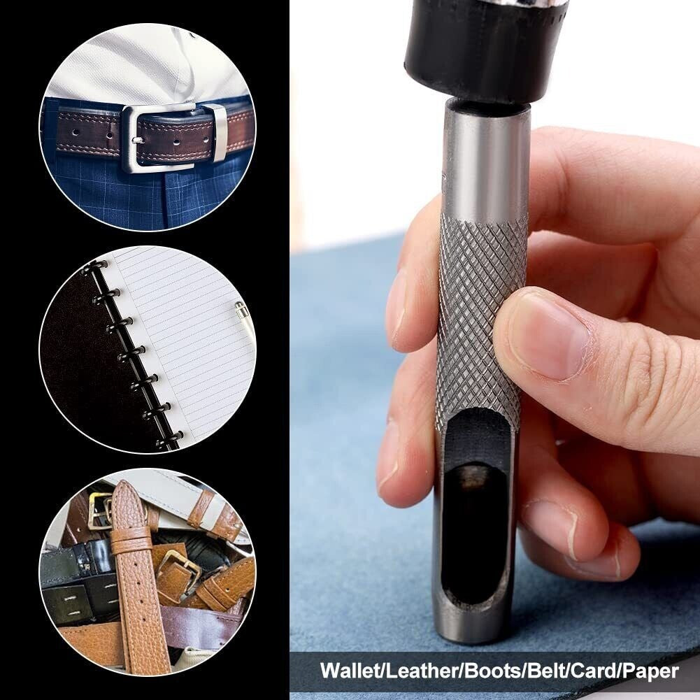Leather Hole Punches round Hole Punch Set Hollow Punch Set DIY Leather Punch Set